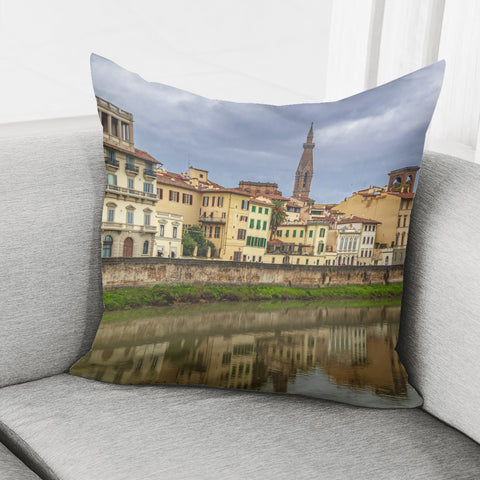 Image of Cityscape Historic Center Of Florence, Italy Pillow Cover