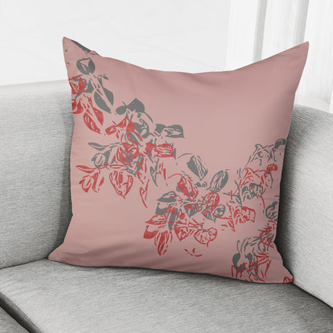 Image of Rose Tan & Pewter Pillow Cover