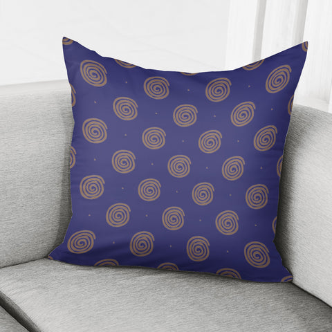 Image of Brown Spirals Pillow Cover