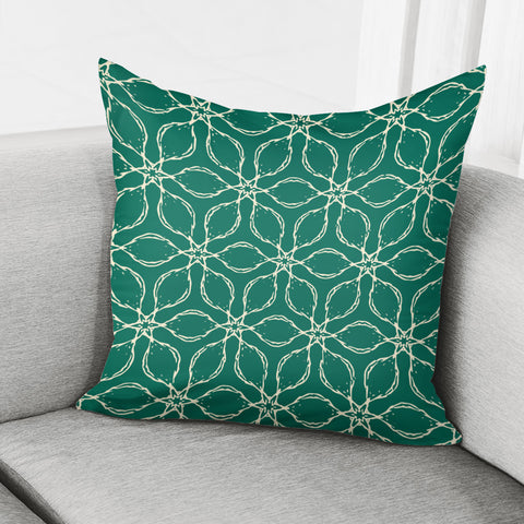 Image of Ultramarine Green & Winter White Pillow Cover