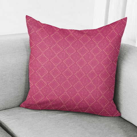 Image of Raspberry Sorbet & Burnt Coral Pillow Cover