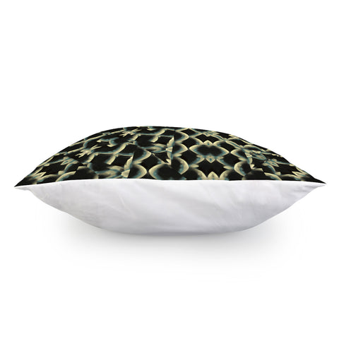 Image of Dark Interlace Motif Mosaic Pattern Pillow Cover