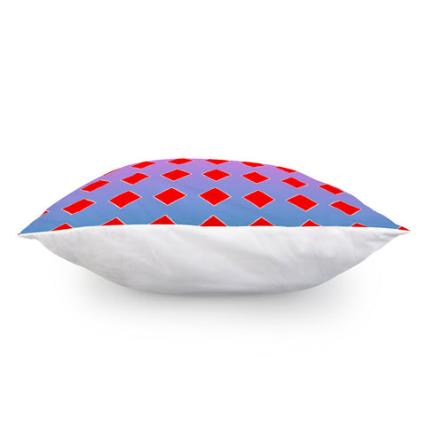 Image of Red Diamonds On Gradient Pillow Cover
