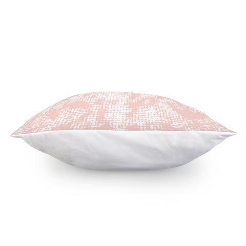 Image of Pattern Effet Blanc/Rose Clair Pillow Cover