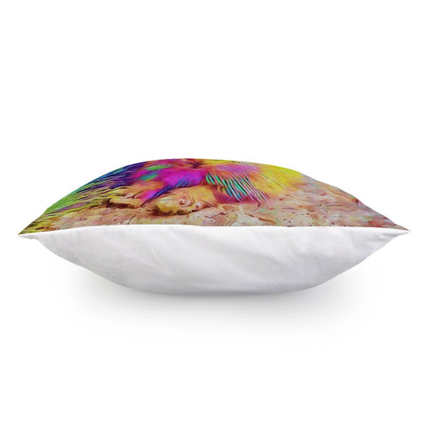 Image of Rainbow Rabbit Pillow Cover