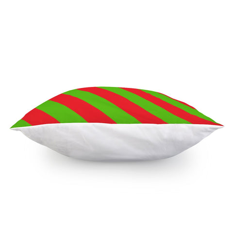 Image of Red And Green Stripes Pillow Cover