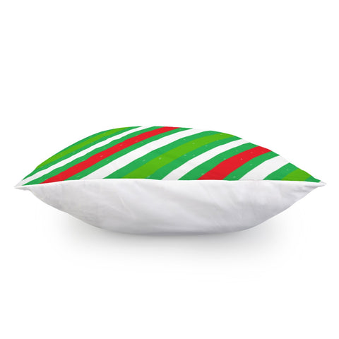 Image of Xmas Diagonal Stripes Pillow Cover