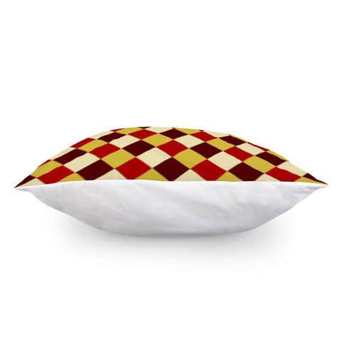 Image of Red And Yellow Checkered Pillow Cover