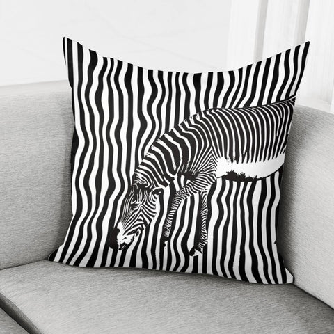 Image of Camouflage Zebra Pillow Cover