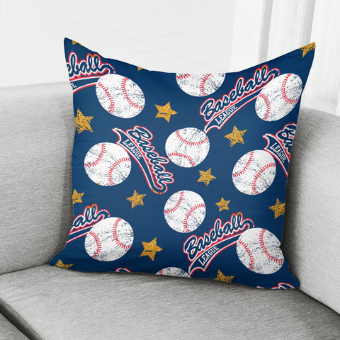 Image of Retro Baseball Pillow Cover