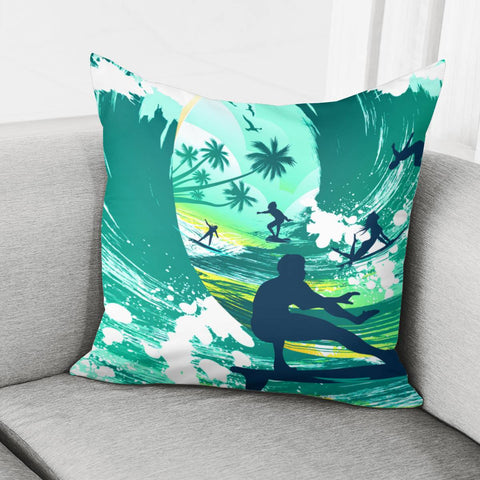 Image of Surfing Pillow Cover