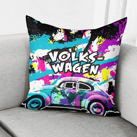 Image of Crazy Car Pillow Cover