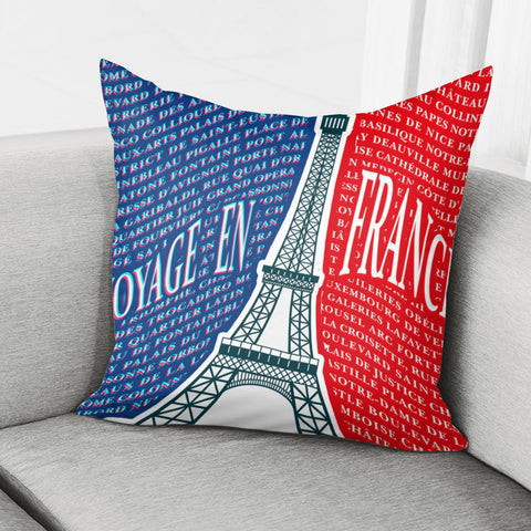 Image of The Twisted Eiffel Tower Pillow Cover