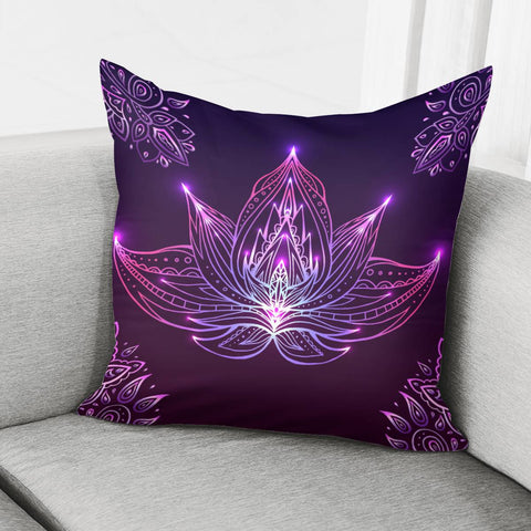 Image of Dreamy Purple Lotus Flower Pillow Cover