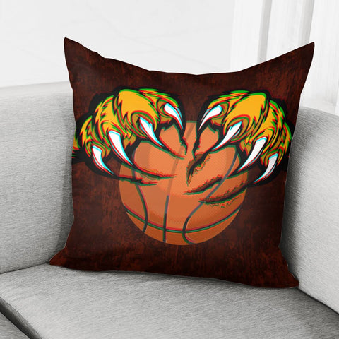 Image of Tiger Paw &Amp; Basketball Pillow Cover