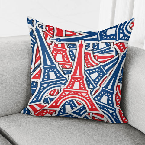 Image of The Abstract Eiffel Towel Pillow Cover