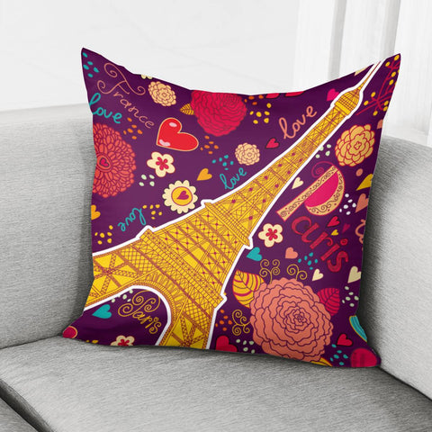 Image of The Romance Of Paris Pillow Cover