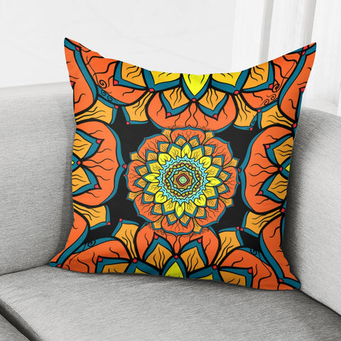 Image of Vintage Mandala Design Pillow Cover