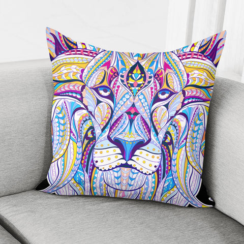Image of Bohemian Mandala Lion Pillow Cover