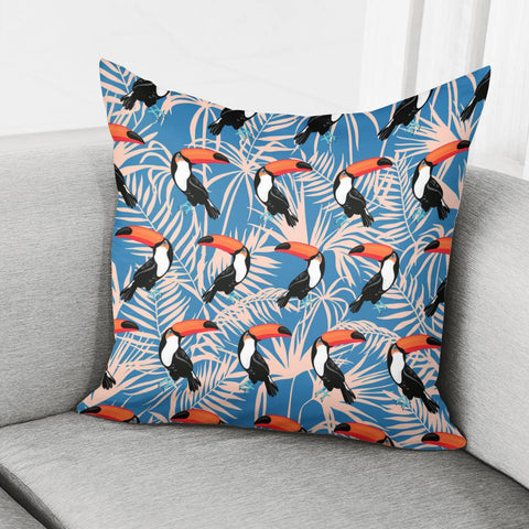 Image of Colorful Toucans Pillow Cover