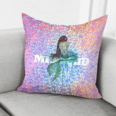 Image of The Dreaming Mermaid. Pillow Cover