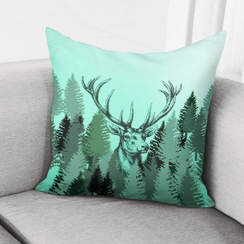 Image of Elk Forest Pillow Cover