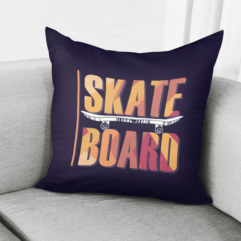 Image of Art Skateboard Pillow Cover