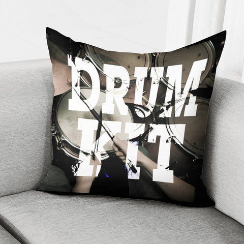 Image of Drum Kit Pic Pillow Cover