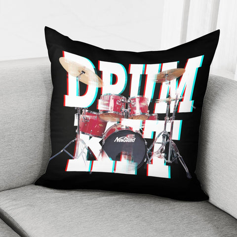 Image of Red Drum Kit Pillow Cover