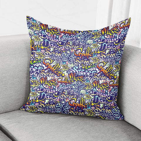 Image of Graffiti Alphabet Pillow Cover