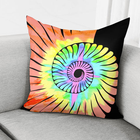 Image of Colorful Nautilus Pillow Cover