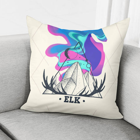 Image of Elk Antlers Pillow Cover