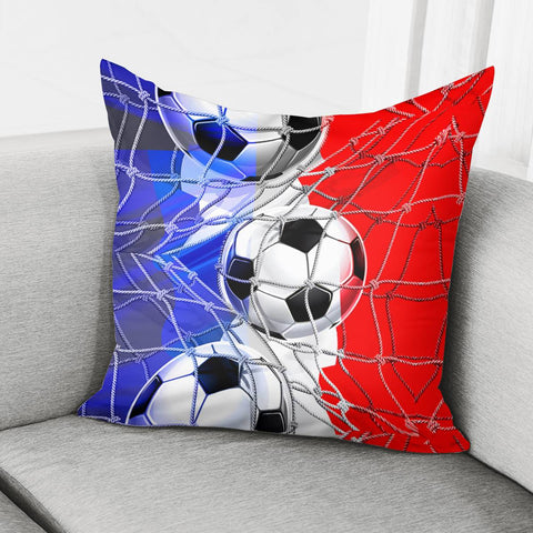 Image of French Football Pillow Cover