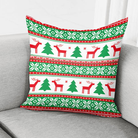 Image of Christmas Elks Pillow Cover