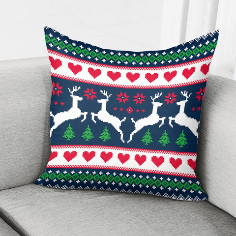 Image of Christmas Elks Pillow Cover