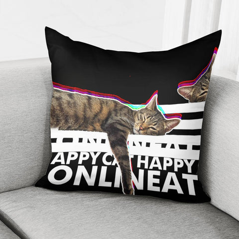 Image of Sleeping Cat Pillow Cover