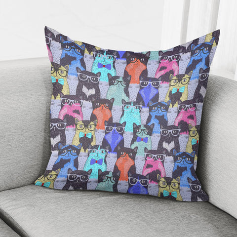 Image of Color Cat Pillow Cover