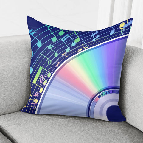 Image of Creative Compact Disc Design Pillow Cover