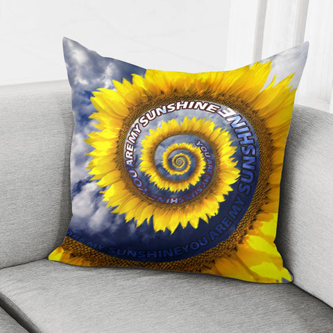 Image of Abstract Sunflower Pillow Cover