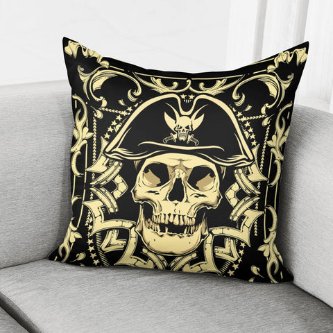 Image of Pirate Skull Pillow Cover