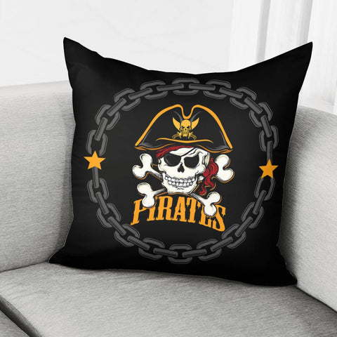 Image of Pirate Skull Pillow Cover