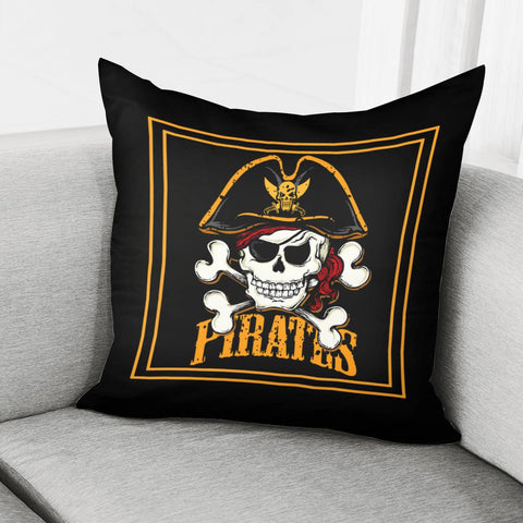 Image of Pirate Skull Pillow Cover