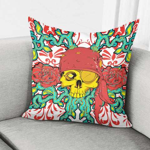 Image of Pirate Skull Pillow Cover