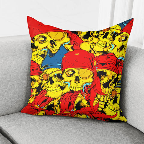 Image of Pirate Skull Pillow Cover