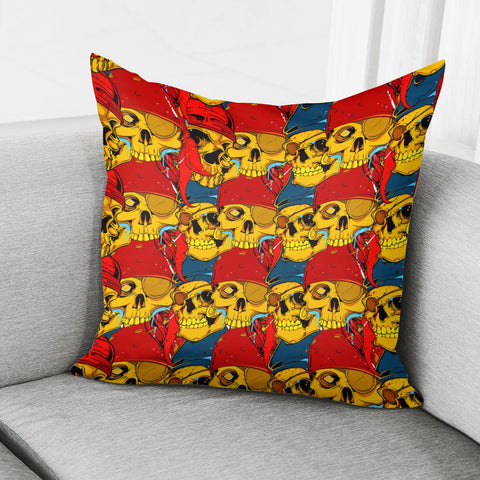 Image of Pirate Skull Pillow Cover