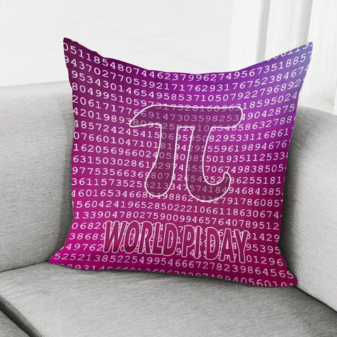 Image of Mathematical Notation Pi Pillow Cover