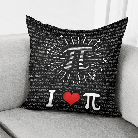 Image of Mathematical Notation Pi Pillow Cover