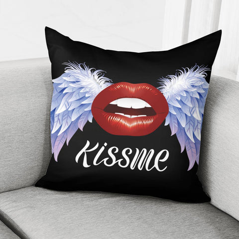 Image of Red Lips Pillow Cover