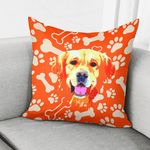 Image of Golden Retriever Pillow Cover