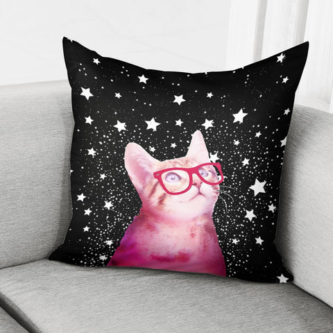 Image of Spectacle Cat Pillow Cover